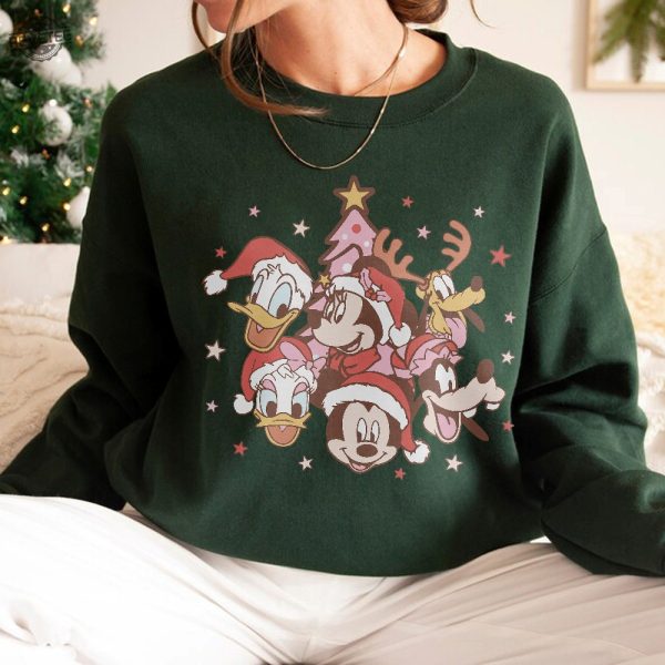 Vintage Mickey And Friends Christmas Sweatshirt Mickey Mouse First Birthday Shirt Mickey Mouse Tshirt Mickey Mouse Costume Mickey Mouse Sweatshirt Mickey Christmas Shirt revetee 4