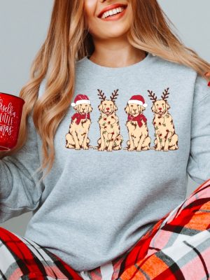 Christmas Dog Sweatshirt Christmas Golden Retriever Shirt Dog Christmas Sweatshirt Christmas Sweater Christmas Shirt Christmas Gift Hoodie Sweatshirt Unique revetee 2