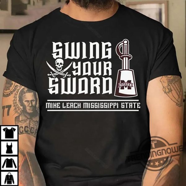 Swing Your Sword Shirt Mike Leach Swing Your Sword Shirt RIP Mike Leach T Shirt trendingnowe.com 2