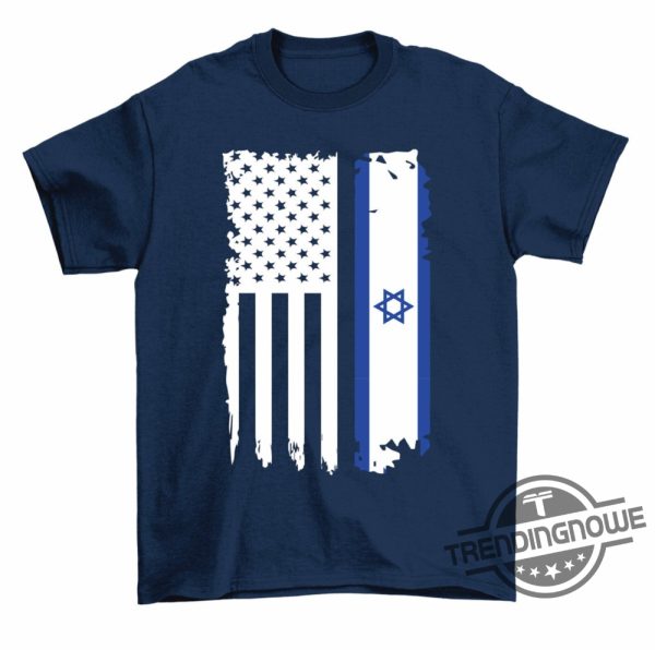 Israel Shirt US Flag Israel Flag Israeli American Patriotic T Shirt Palestine Israel War Shirt Al Aqsa Mosque Shirt trendingnowe.com 1