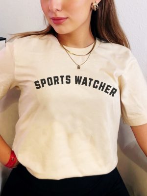 Sports Watcher Tee Funny Football Season Shirt Sabrina Carpenter Shirt Sports Fan Tee For Her Gift For Girlfriend Sports Watcher Shirt Sportswatcher Shirt Sports Watcher Tshirt revetee 3