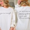 Dear Person Behind Me Sweatshirt You Matter Sweatshirt You Are Enough Sweatshirt Dear Person Behind Me Hoodie Dear Person Behind Me Shirt Dear Person Behind Me Sweatshirt revetee 1