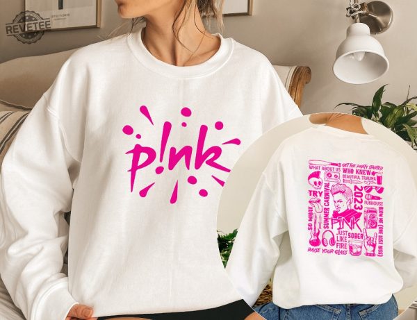 Pnk Pink Singer Summer Carnival 2023 Tour Tshirt Trustfall Album Tshirt Pink Tour Tshirt Music Tour 2023 Shirt P Nk Tour 2023 P Nk Raise Your Glass Lyrics P Nk Trustfall revetee 1