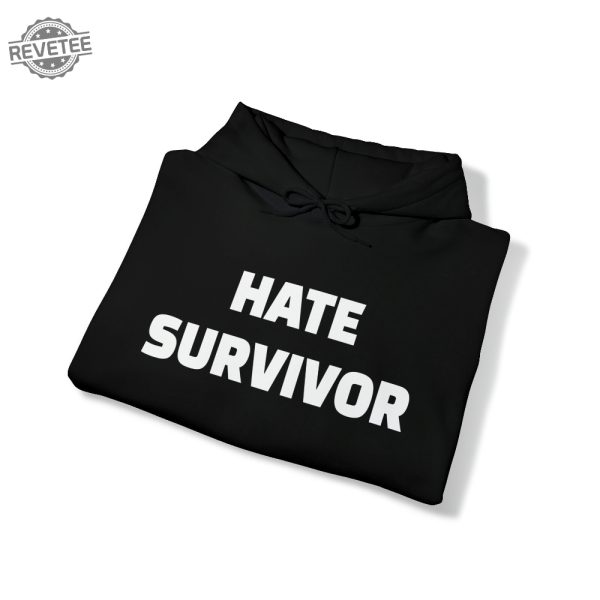 Hate Survivor Drake Unisex 100 Hoodie Hooded Sweatshirt Long Sleeve Shirt Unique revetee 1