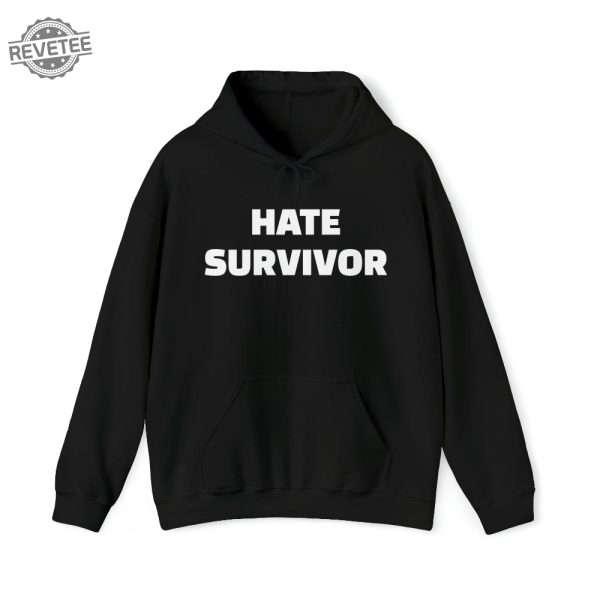 Hate Survivor Drake Unisex 100 Hoodie Hooded Sweatshirt Long Sleeve Shirt Unique revetee 3