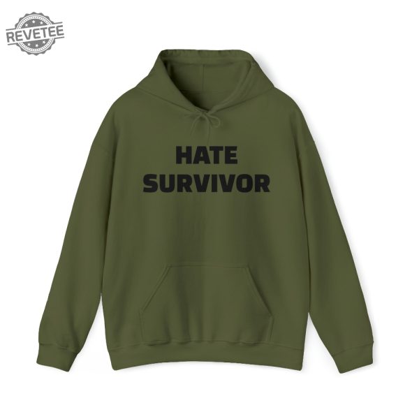 Hate Survivor Drake Unisex 100 Hoodie Hooded Sweatshirt Long Sleeve Shirt Unique revetee 4