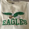 eagles crewneck sweatshirt tshirt hoodie unisex embroidered philadelphia eagles sweatshirt vintage embroidery eagles gear kelly green eagles embroidered shirts laughinks 1