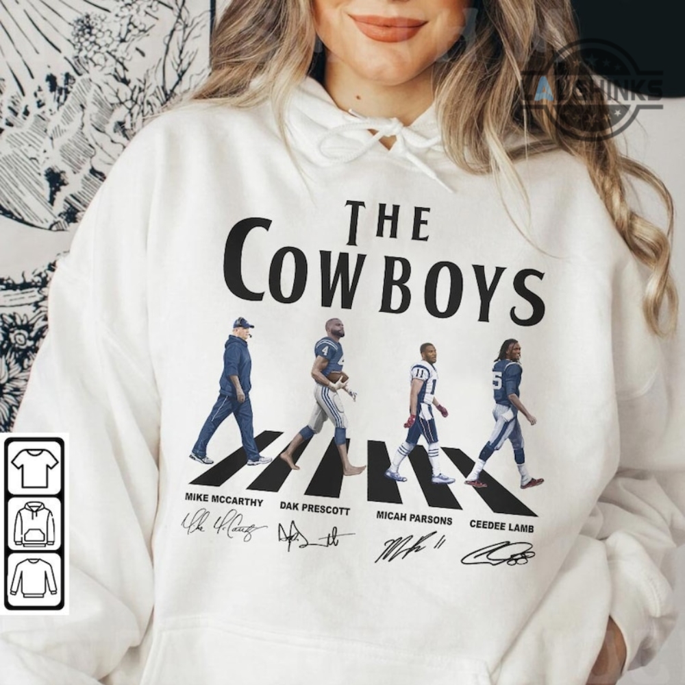 Dak Prescott Shirt Sweatshirt Hoodie Dallas Cowboys Walking Abbey