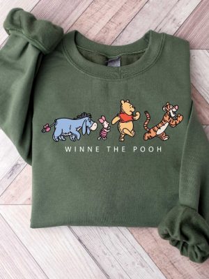 Winnie The Pooh And Friends Sweatshirt Vintage Winnie The Pooh Sweatshirt Pooh Bear Sweatshirt Disneyworld Family Matching Sweatshirt revetee 3