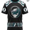 Retro Eagles Sweatshirt Tshirt Hoodie All Over Printed Custom Nfl Grateful  Dead Skull Design Philadelphia Eagles Football Shirts Personalized Eagles  Crewneck Shirt - Laughinks