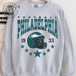 Philadelphia Football Shirt Vintage Style Philadelphia Football Crewneck Sweatshirt Football Hoodie Philadelphia Unisex Tshirt Football Gifts Shirt giftyzy 6