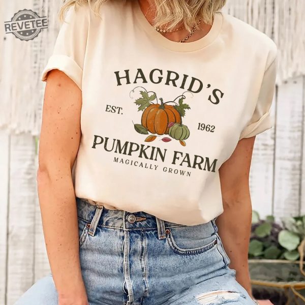 Hagrids Pumpkin Patch Sweatshirt Pumpkin Patch Shirt Fall Sweatshirt Hp Fan Gift Potterhead Gift Wizard Tee Fall Shirt Halloween Tee revetee 1