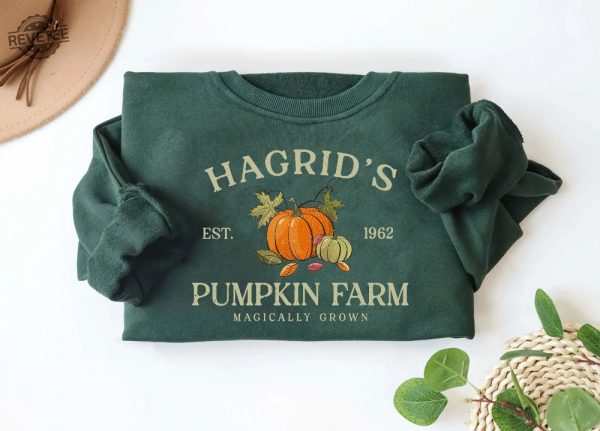 Hagrids Pumpkin Patch Sweatshirt Pumpkin Patch Shirt Fall Sweatshirt Hp Fan Gift Potterhead Gift Wizard Tee Fall Shirt Halloween Tee revetee 2