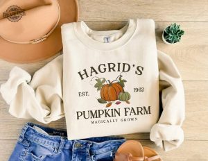 Hagrids Pumpkin Patch Sweatshirt Pumpkin Patch Shirt Fall Sweatshirt Hp Fan Gift Potterhead Gift Wizard Tee Fall Shirt Halloween Tee revetee 3