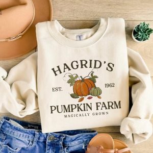 Hagrids Pumpkin Patch Sweatshirt Pumpkin Patch Shirt Fall Sweatshirt Hp Fan Gift Potterhead Gift Wizard Tee Fall Shirt Halloween Tee revetee 3