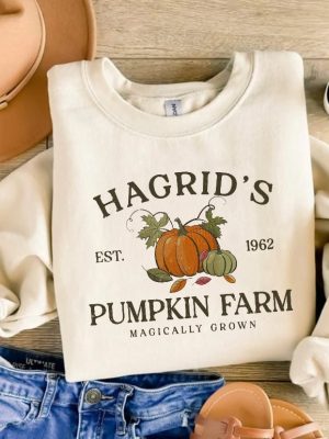 Hagrids Pumpkin Patch Sweatshirt Pumpkin Patch Shirt Fall Sweatshirt Hp Fan Gift Potterhead Gift Wizard Tee Fall Shirt Halloween Tee revetee 3