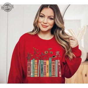 Albums As Books Sweatshirt Trendy Aesthetic For Book Lovers Crewneck Sweater Taylor Swift Folklore Shirt Taylor Swift Chiefs Shirt Taylor Swift T Shirt Ideas Taylor Swift Red T Shirt revetee 6