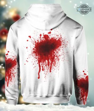 its ok its not my blood hoodie tshirt sweatshirt sweatpants all over printed its not my blood shirt womens mens kids unique bloody cosplay halloween costumes laughinks 3