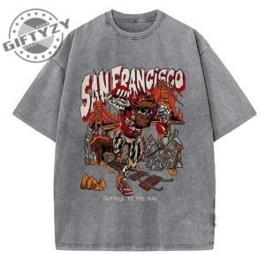 Nfl San Francisco 49Ers Skull Printed Shirt Cosplay The Bay Tshirt Gift For Football Fan Hoodie San Francisco 49Ers Football Sweatshirt Trending Shirt giftyzy 2