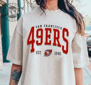 San Francisco Football Sweatshirt Vintage Style San Francisco Football Tshirt Football Hoodie Niners Sweater Football Fan Gifts Shirt giftyzy 2