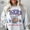 Philadelphia Basketball Vintage Shirt 76Ers 90S Basketball Graphic Tee Retro For Women And Men Basketball Fan revetee 1