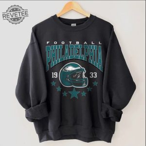 Philadelphia Football Sweatshirt Vintage Style Philadelphia Football Crewneck Football Sweatshirt Philadelphia Sweatshirt Football Gifts revetee 2