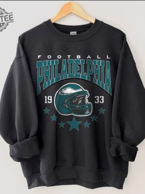 Philadelphia Football Sweatshirt Vintage Style Philadelphia Football Crewneck Football Sweatshirt Philadelphia Sweatshirt Football Gifts revetee 2