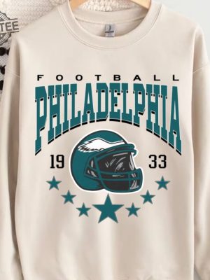 Philadelphia Football Sweatshirt Vintage Style Philadelphia Football Crewneck Football Sweatshirt Philadelphia Sweatshirt Football Gifts revetee 4