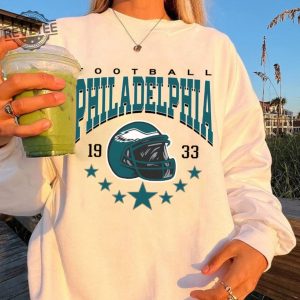 Philadelphia Football Sweatshirt Vintage Style Philadelphia Football Crewneck Football Sweatshirt Philadelphia Sweatshirt Football Gifts revetee 5