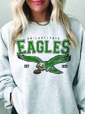 Philadelphia Football Sweatshirt Sundays Are For The Birds Go Birds Gang Est 1933 Football Sunday revetee 3