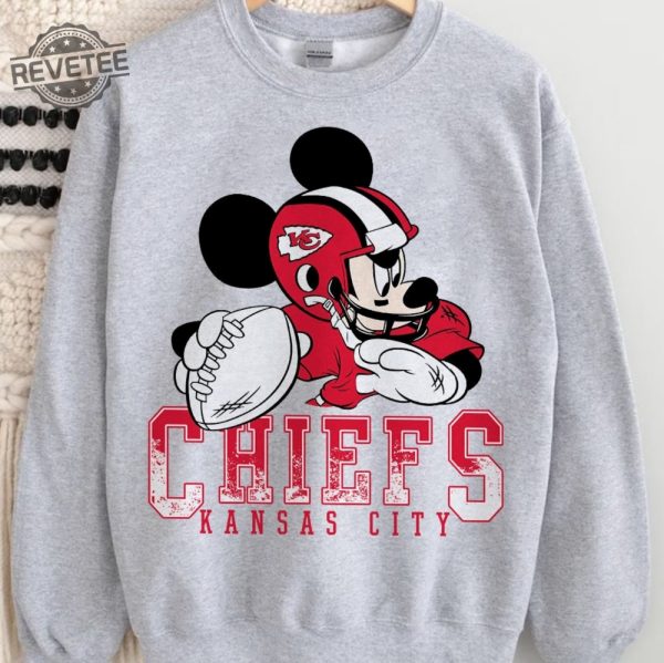 Customized Football Team Sweatshirt Choose Nfl Football Teams Inspired Mickey Mouse Shirt Game Day Shirt Football Season Shirt revetee 4