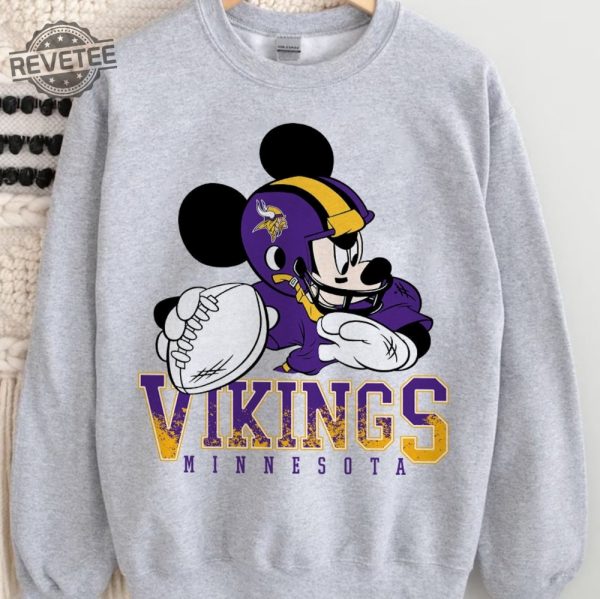 Customized Football Team Sweatshirt Choose Nfl Football Teams Inspired Mickey Mouse Shirt Game Day Shirt Football Season Shirt revetee 5