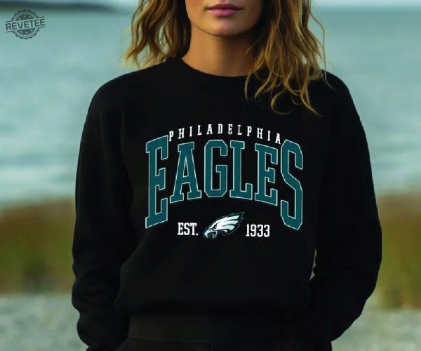 Philadelphia Football Shirt Vintage Philadelphia Football Tshirt America Football Sweatshirt Football Fan Gift Bird Gang Hoodie revetee 2