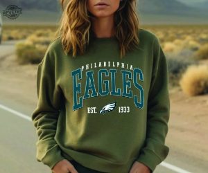 Philadelphia Football Shirt Vintage Philadelphia Football Tshirt America Football Sweatshirt Football Fan Gift Bird Gang Hoodie revetee 3