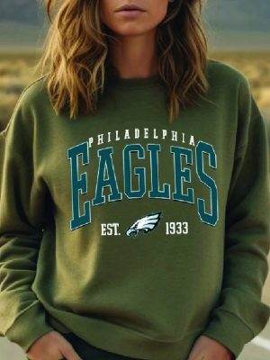 Philadelphia Football Shirt Vintage Philadelphia Football Tshirt America Football Sweatshirt Football Fan Gift Bird Gang Hoodie revetee 3