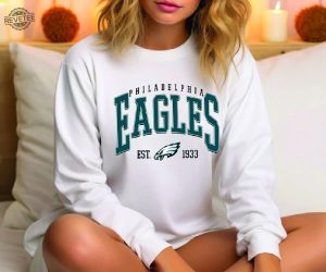 Philadelphia Football Shirt Vintage Philadelphia Football Tshirt America Football Sweatshirt Football Fan Gift Bird Gang Hoodie revetee 4