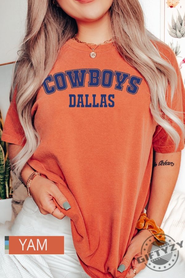 Cowboys Football Shirt Football Season Sweatshirt Dallas Gameday Tshirt Gift For Her Dallas Hoodie Dallas Football Shirt giftyzy 7