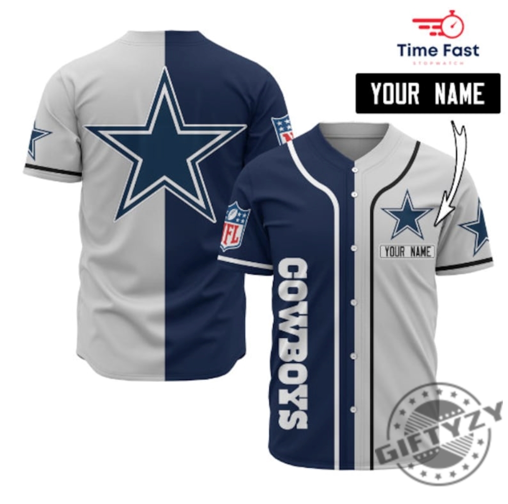 Dallas Cowboys Baseball Style Jersey Bold Dallas Cowboys Christmas Gift -  Personalized Gifts: Family, Sports, Occasions, Trending