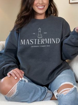 Midnights Era Crewneck Mastermind Lyrics Taylor Sweatshirt Midnights Album Merch Gift For Swift Fan Eras Tour Crewneck Gift For Her revetee 2