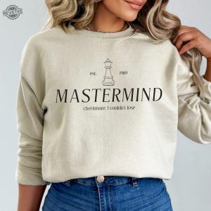 Midnights Era Crewneck Mastermind Lyrics Taylor Sweatshirt Midnights Album Merch Gift For Swift Fan Eras Tour Crewneck Gift For Her revetee 3