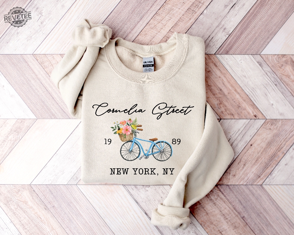 Cornelia Street Sweatshirt Cornelia Street Shirt Bike Floral Sweater New York Vintage Shirt New York Sweater Nyc Shirt revetee 3