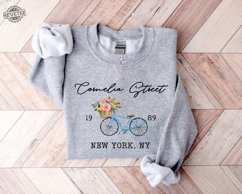 Cornelia Street Sweatshirt Cornelia Street Shirt Bike Floral Sweater New York Vintage Shirt New York Sweater Nyc Shirt revetee 5