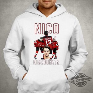 Nico Hischier 13 Jersey Devil Ice Hockey Shirt trendingnowe.com 3