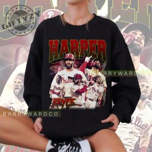 Bryce Harper Vintage 90S Shirt Bryce Harper Sweatshirt Gift For Her And Him Hoodie Bryce Harper Graphic Tee Baseball Shirt giftyzy 4
