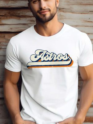 Custom Astros Colors Shirt Houston Unisex Tshirt Space City Womens Shirt Baseball Fans Shirt Houston Baseball Shirt Vintage Shirt revetee 2