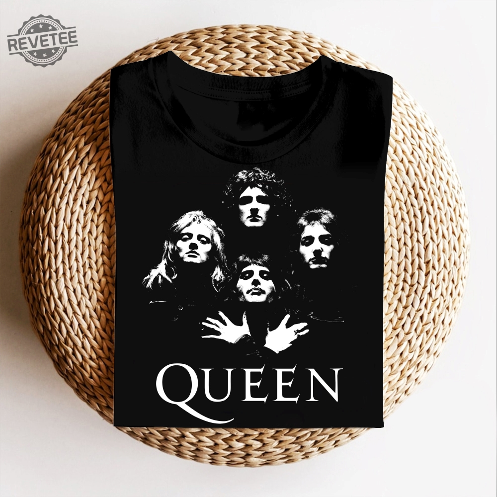 Queen Band Shirt Freddie Mercury Shirt Festival Clothing Rock Band 80S Nostalgia Vintage Style Queen Tee Shirt For Women Men