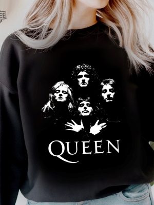 Queen Band Shirt Freddie Mercury Shirt Festival Clothing Rock Band 80S Nostalgia Vintage Style Queen Tee Shirt For Women Men revetee 2