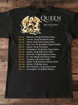 Queen Adam Lambert The Rhapsody Tour 2023 Tshirt Queen Rock Band Tour 2023 Tshirt Queen Band Tshirt Adam Lambert Tour 2023 Shirt revetee 2