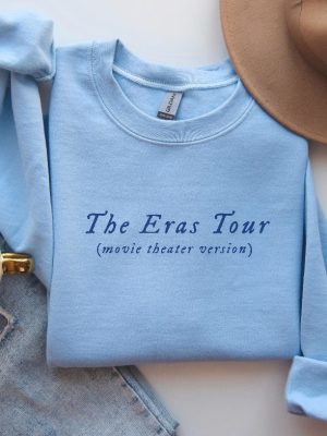 Eras Movie Sweatshirt Eras Tour Movie Outfit Taylor Swiftie Merch Eras Movie Bracelet Taylor And Travis Swiftie Gifts Retro Movie Tee revetee 2