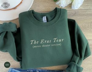 Eras Movie Sweatshirt Eras Tour Movie Outfit Taylor Swiftie Merch Eras Movie Bracelet Taylor And Travis Swiftie Gifts Retro Movie Tee revetee 6